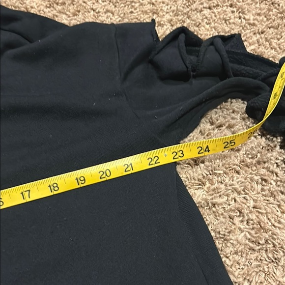 ALO Yoga Black Women's Hoodie with Unique Sleeve Design - Picture 9 of 11